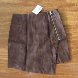 H&M faux leather mini skirt